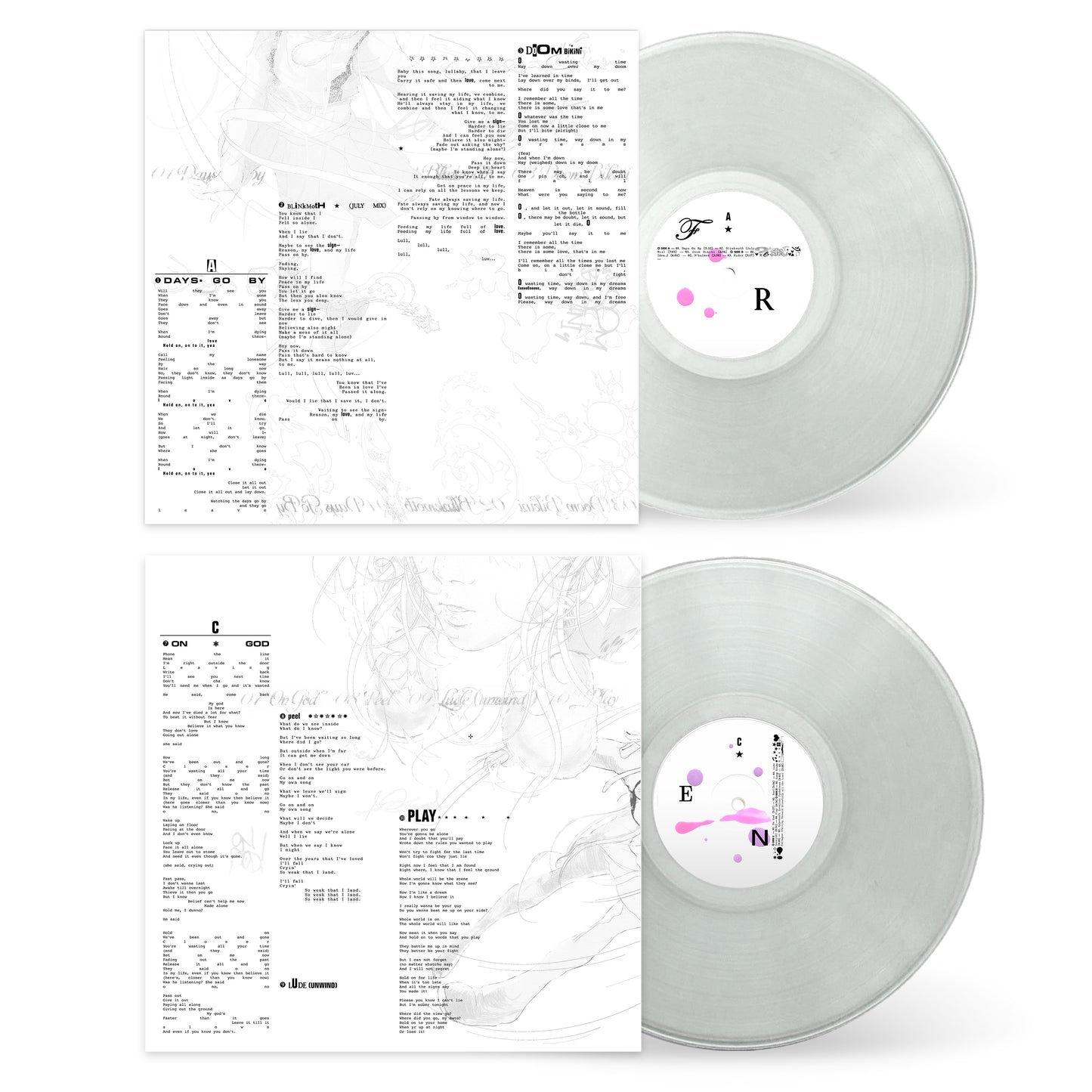 Friend Pink Drop Transparent Rough Trade Edition Double Vinyl