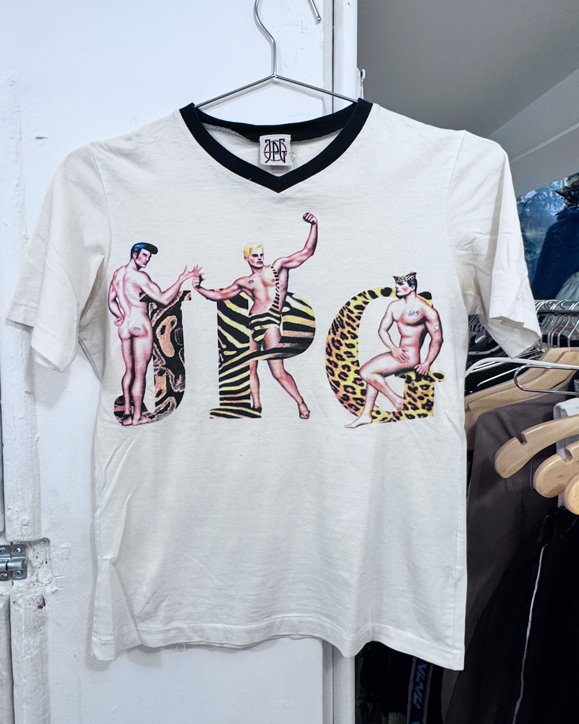 short sleeve gaultier leopard tee