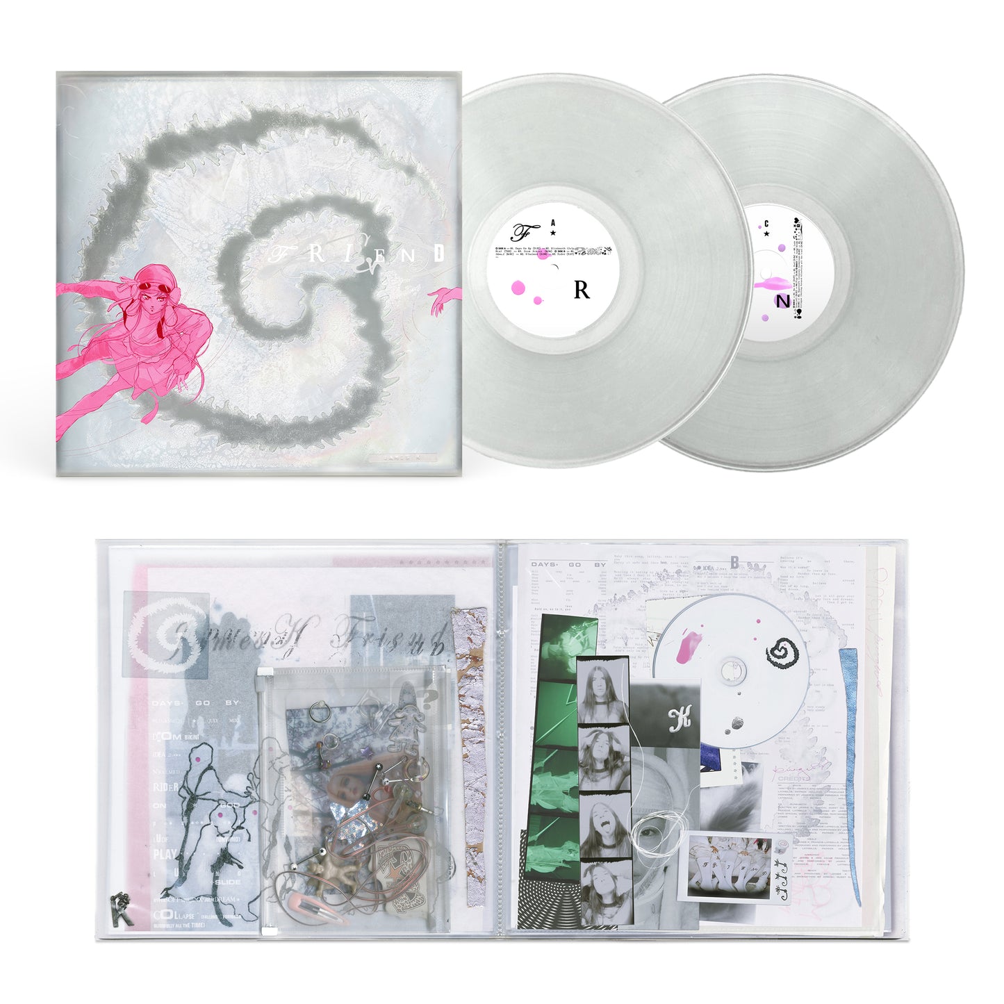 Friend Pink Drop Transparent Rough Trade Edition Double Vinyl
