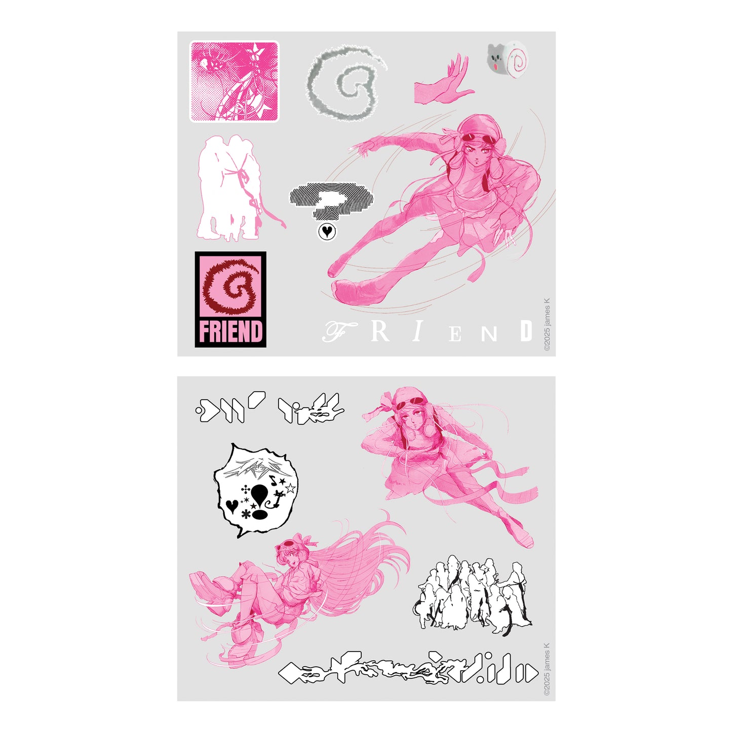 Friend Sticker Sheets - PAIR