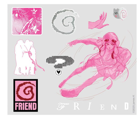 Friend Sitcker Sheet - A